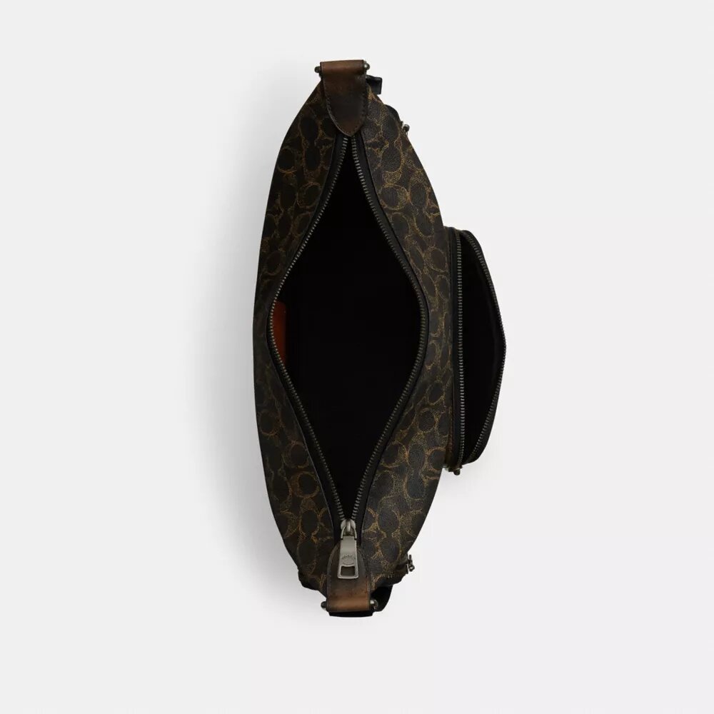 Finn Crossbody Bag with Pockets in Loved Signature Canvas