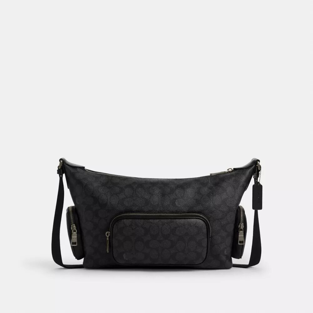 Finn Crossbody Bag with Pockets in Signature Canvas