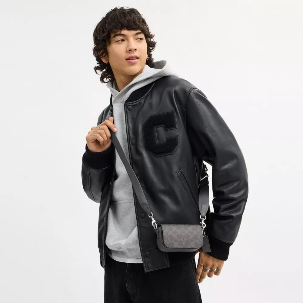 Flap Crossbody Bag in Signature Canvas