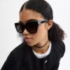 Full Fit Maxi Sculpted C Square Cat Eye Sunglasses