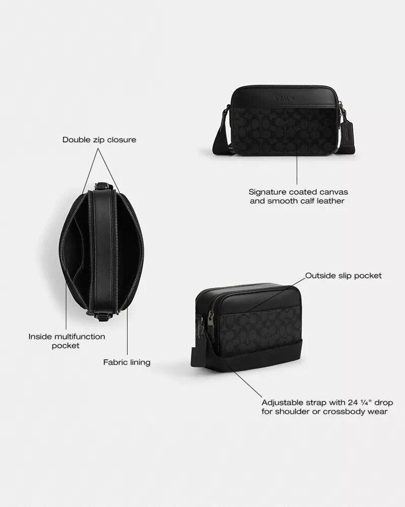 Graham Crossbody Bag in Signature Canvas