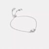 Halo Heart Slider Bracelet