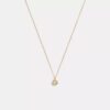 Halo Round Pendant Necklace