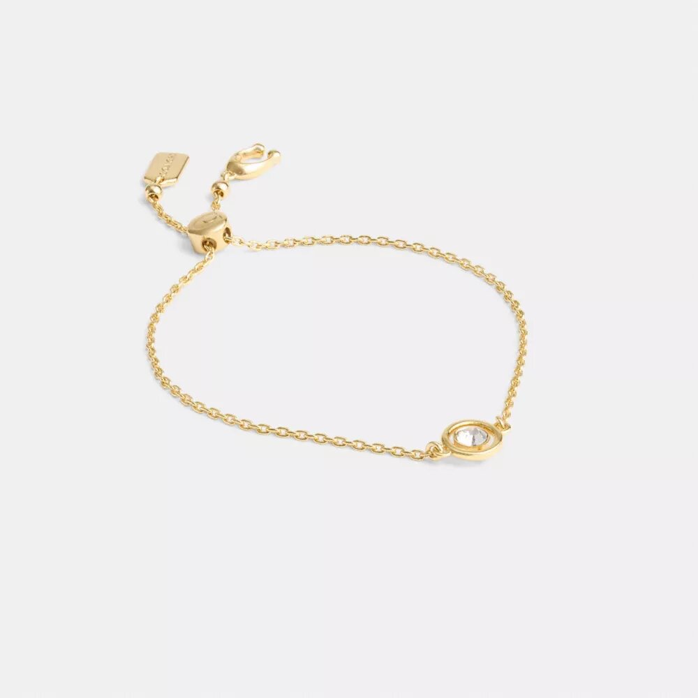 Halo Round Slider Bracelet