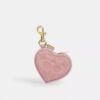 Heart Bag Charm in Signature Denim