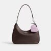 Heart Bag Charm in Signature Leather with Heart Charm