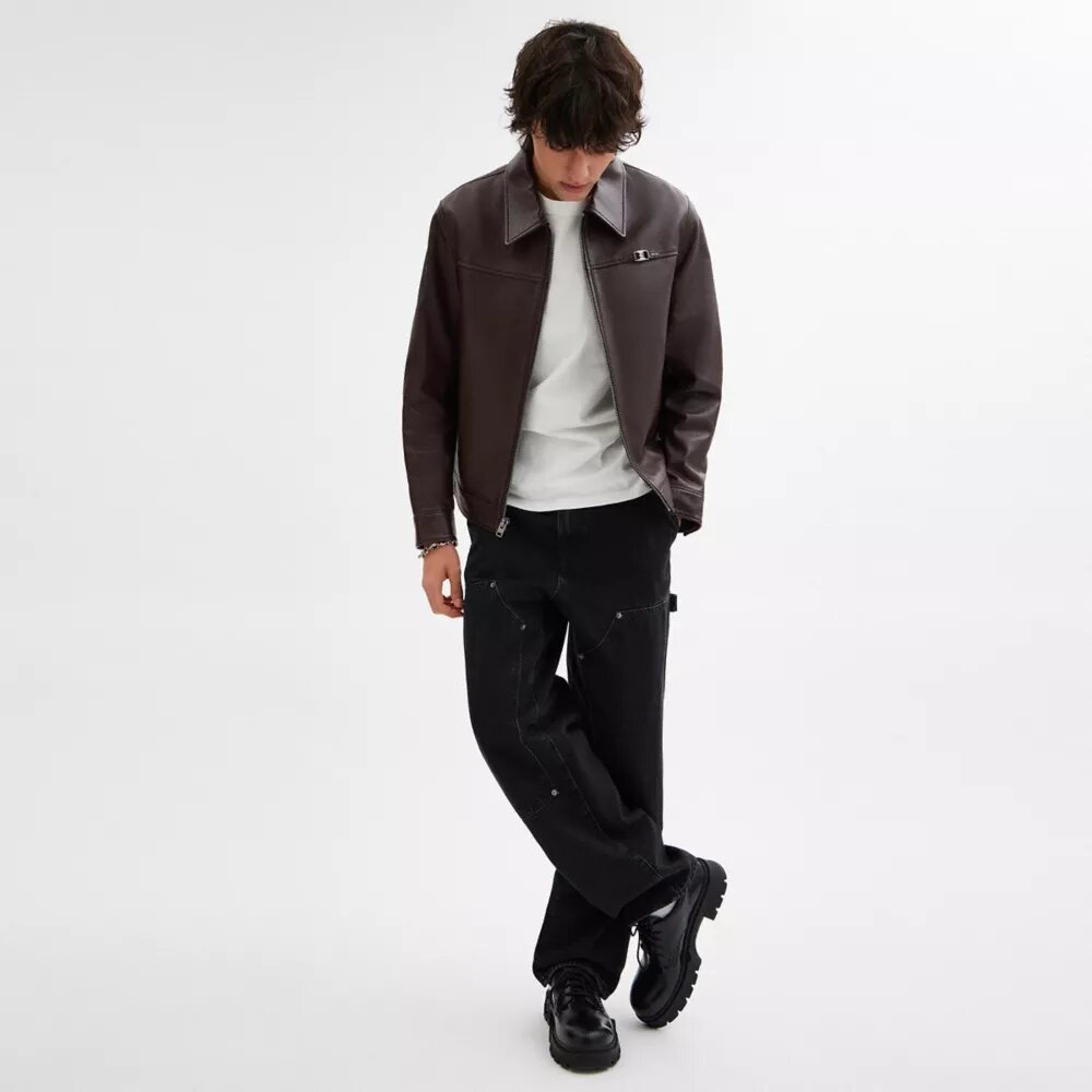 Heritage C Lightweight Leather Jacket