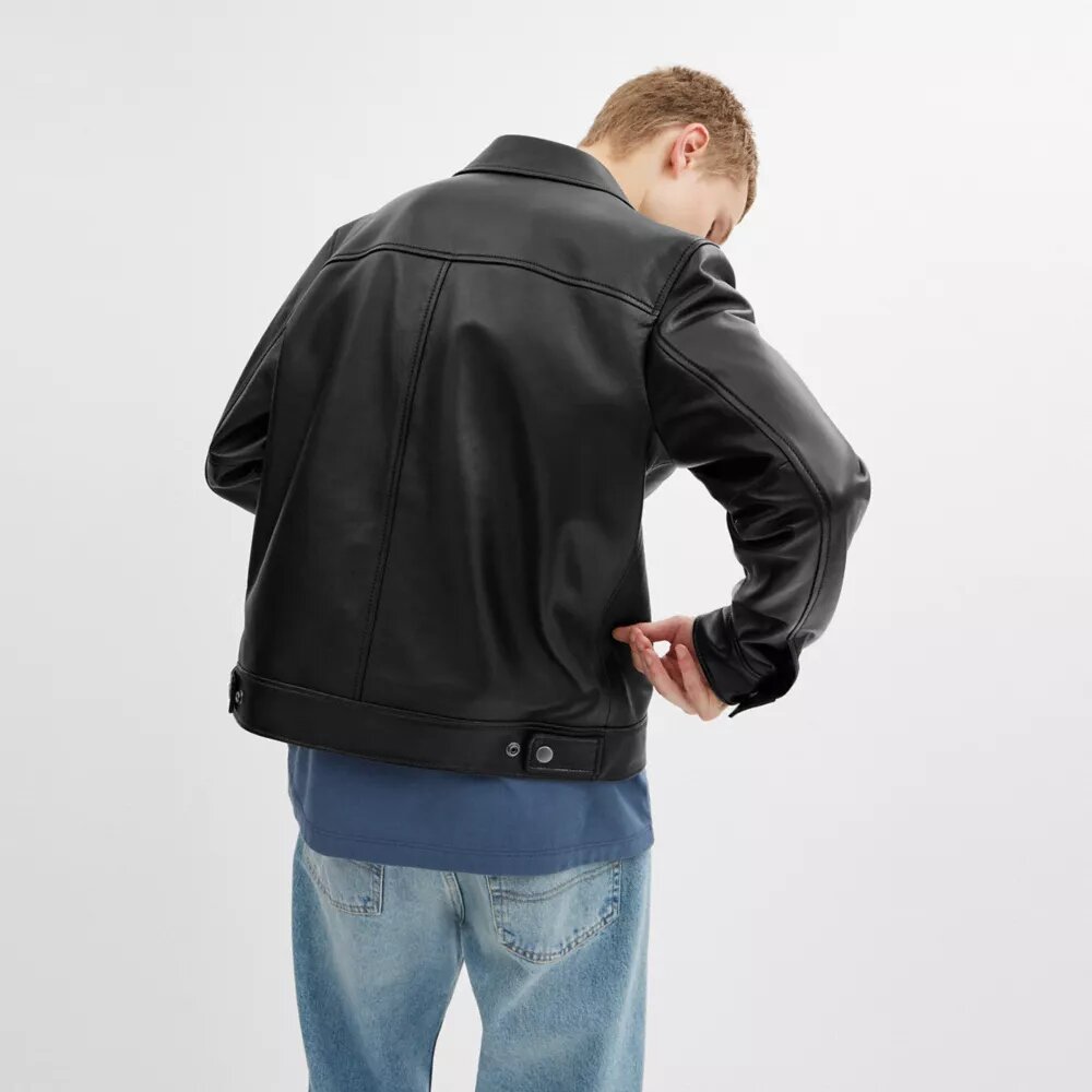 Heritage C Lightweight Leather Jacket