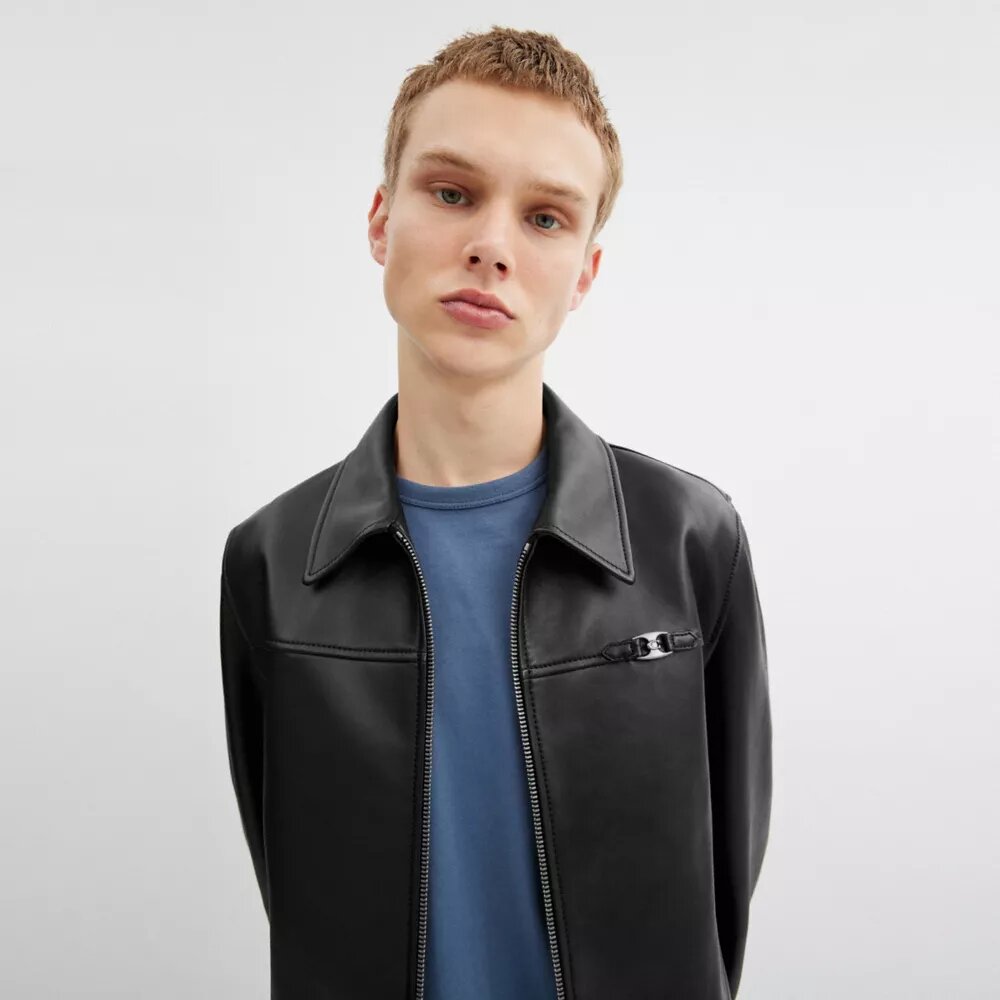 Heritage C Lightweight Leather Jacket