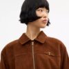 Heritage C Oversized Suede Bomber