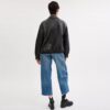 Heritage C Plaque Oversized Leather Jacket