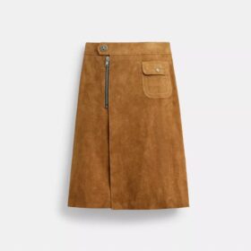 Heritage Suede Midi Skirt