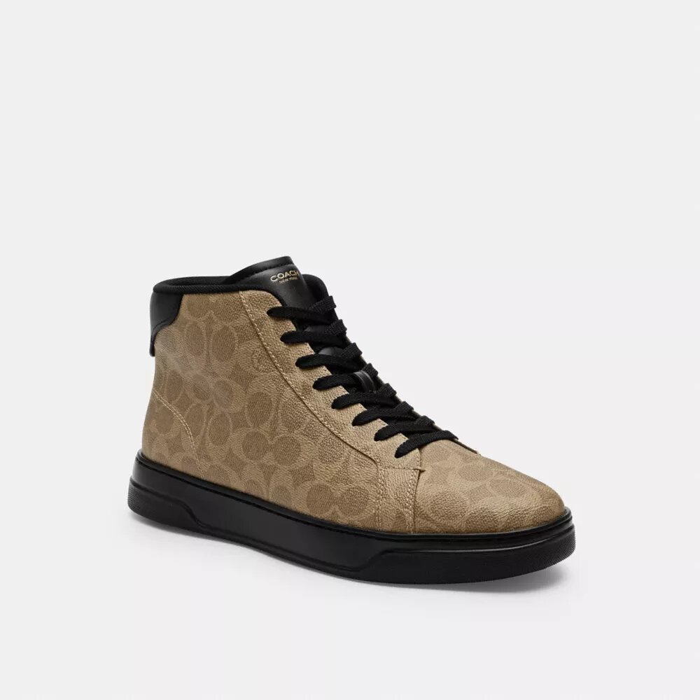 High Line High Top Sneaker in Signature Canvas