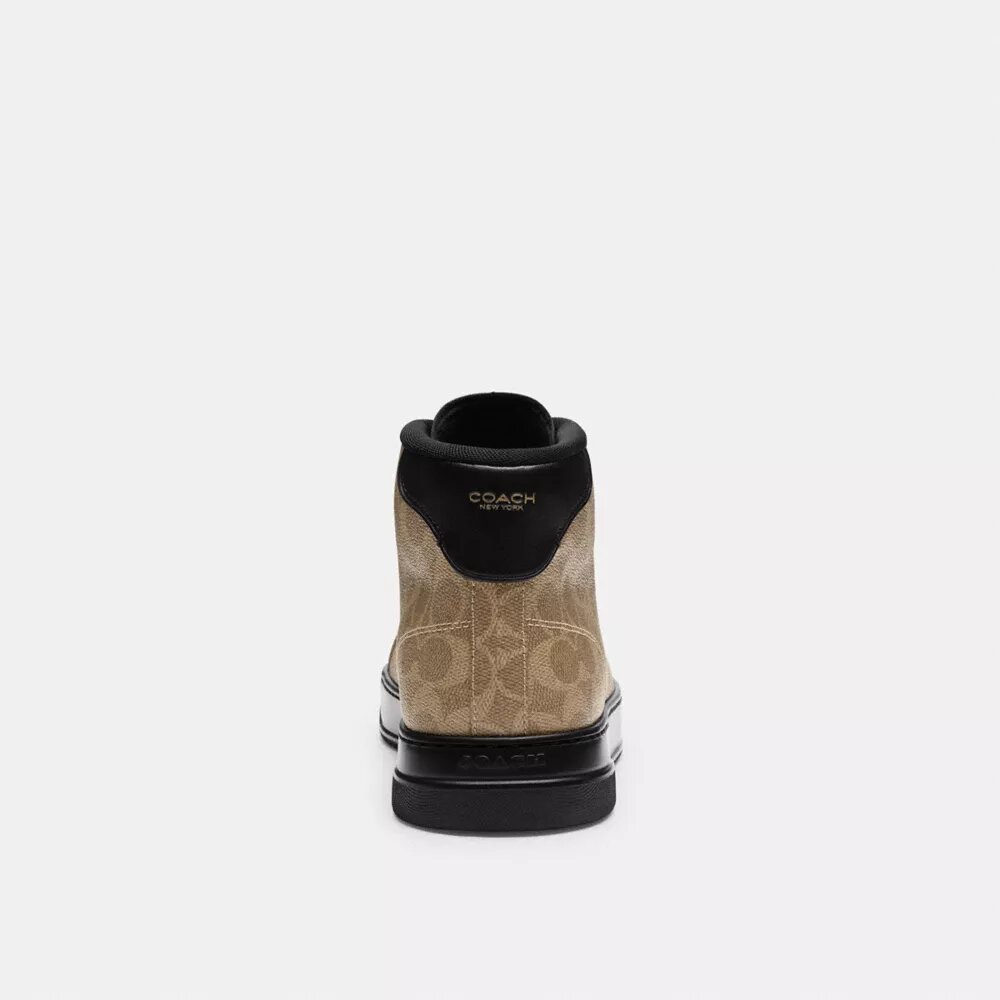 High Line High Top Sneaker in Signature Canvas