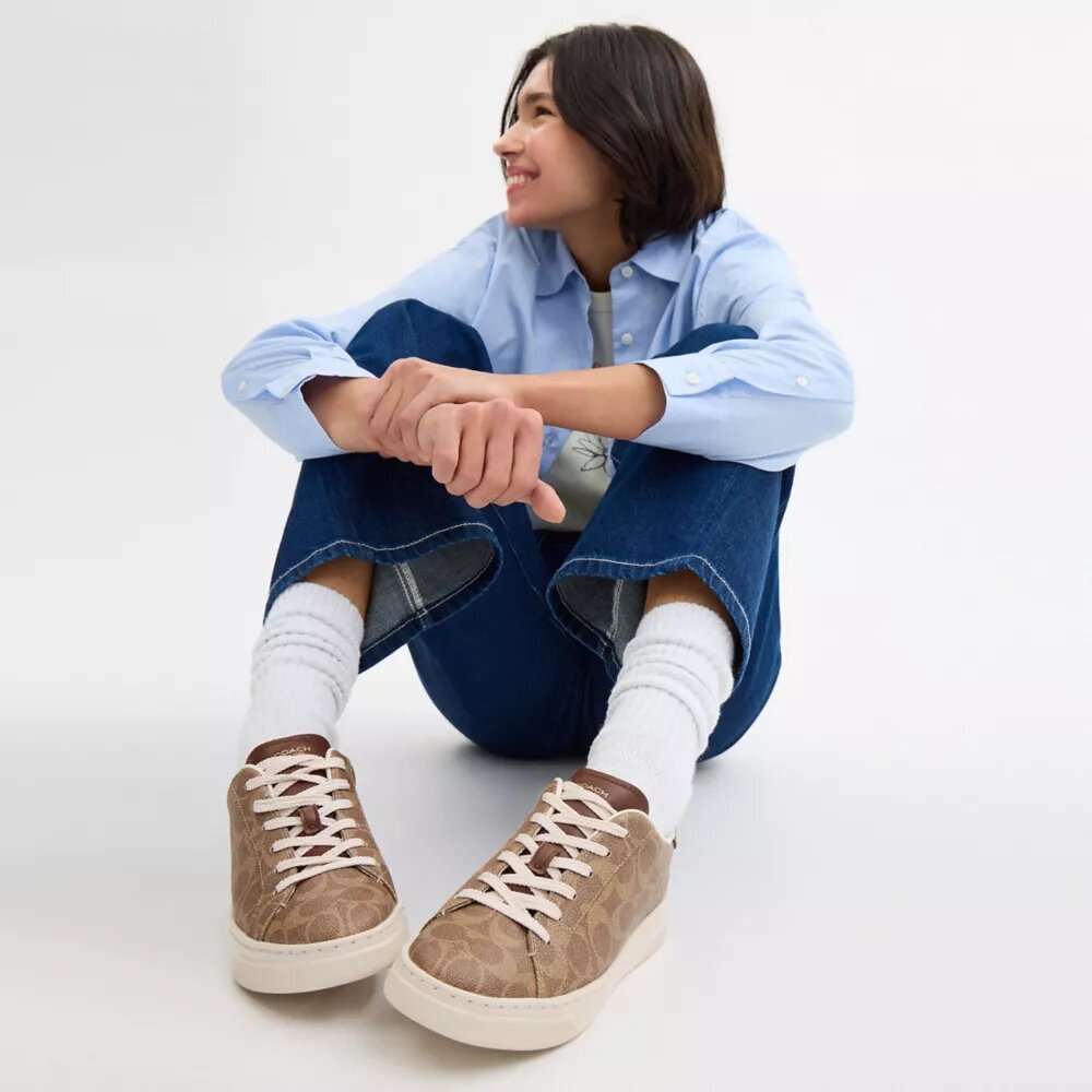 High Line Sneaker in Signature Canvas