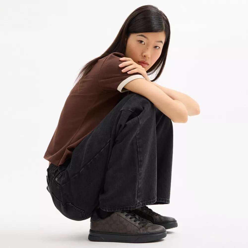 High Line Sneaker in Signature Canvas
