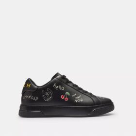 High Line Sneaker with Sketch Print