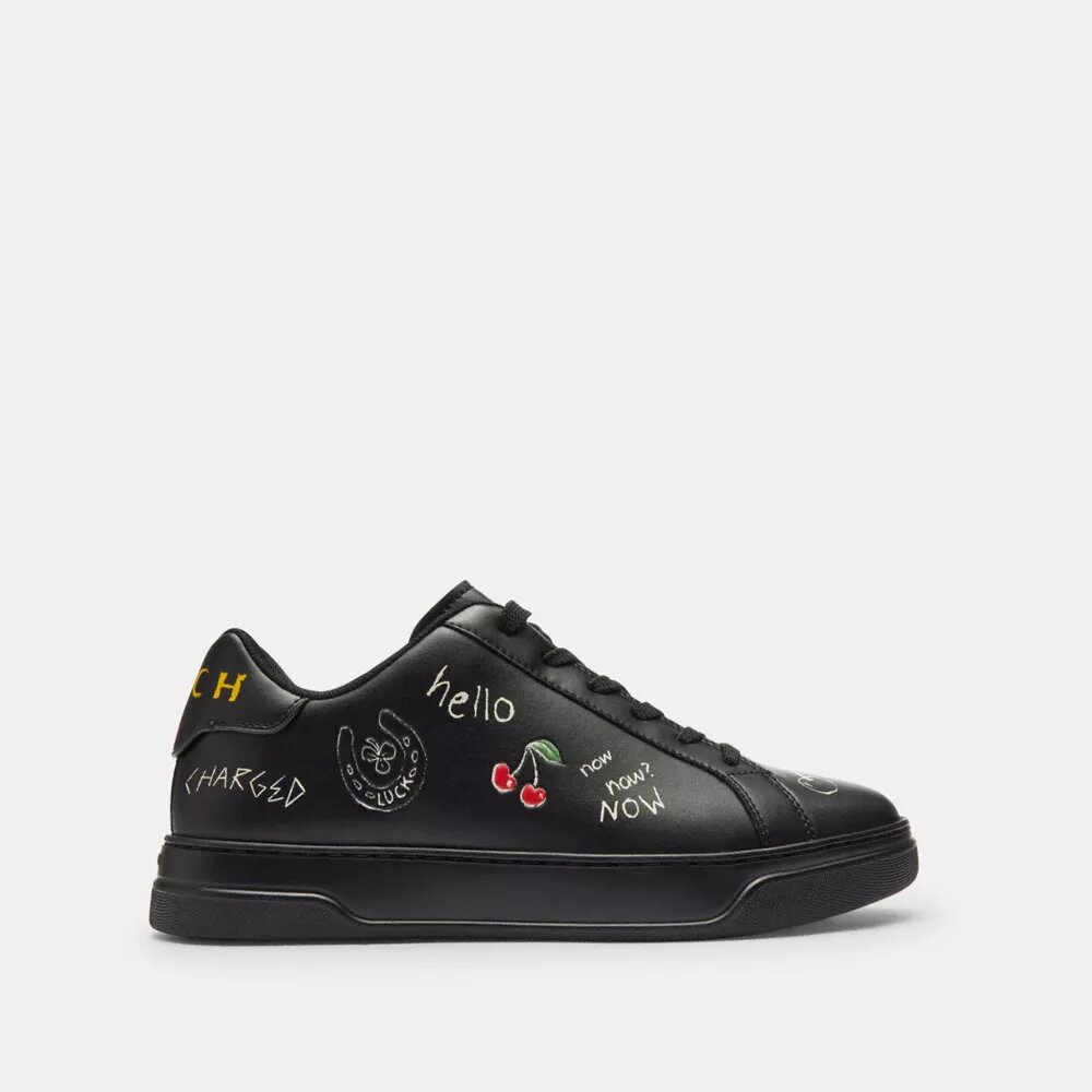 High Line Sneaker with Sketch Print