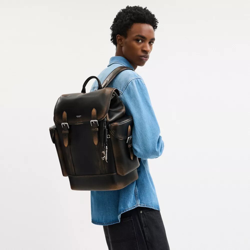 Hitch Backpack in Loved Leather