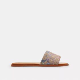 Holly Sandal in Crystal Signature Jacquard