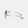 Horse and Carriage Metal Oversized Square Sunglasses