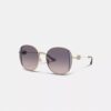 Horse and Carriage Metal Round Sunglasses