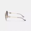 Horse and Carriage Metal Round Sunglasses
