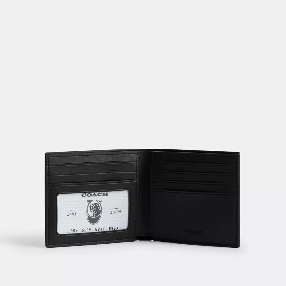 Id Billfold Wallet in Signature Canvas with Varsity Stripe