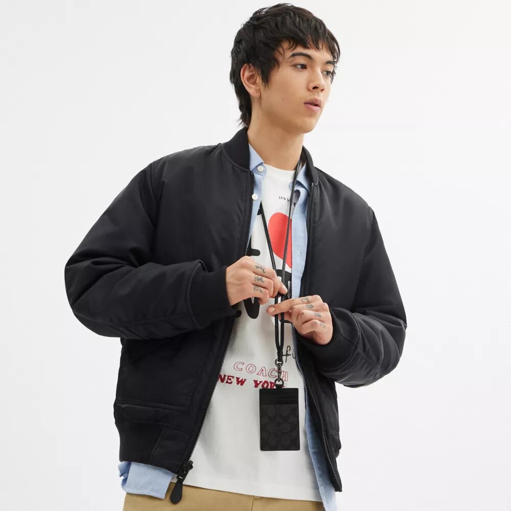 Id Lanyard in Signature Canvas