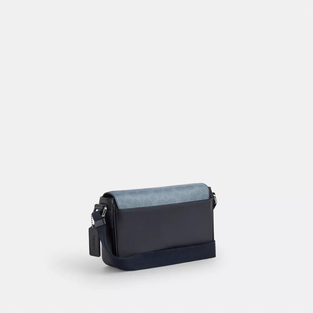 Jack Small Flap Crossbody Bag in Ombre Signature Canvas