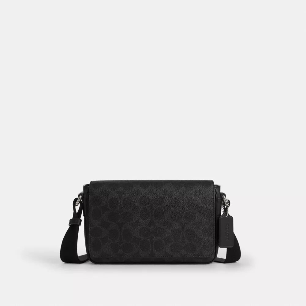 Jack Small Flap Crossbody Bag in Signature Canvas