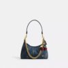 Juliet Shoulder Bag 25 in Regenerative Cotton Denim with Quilting