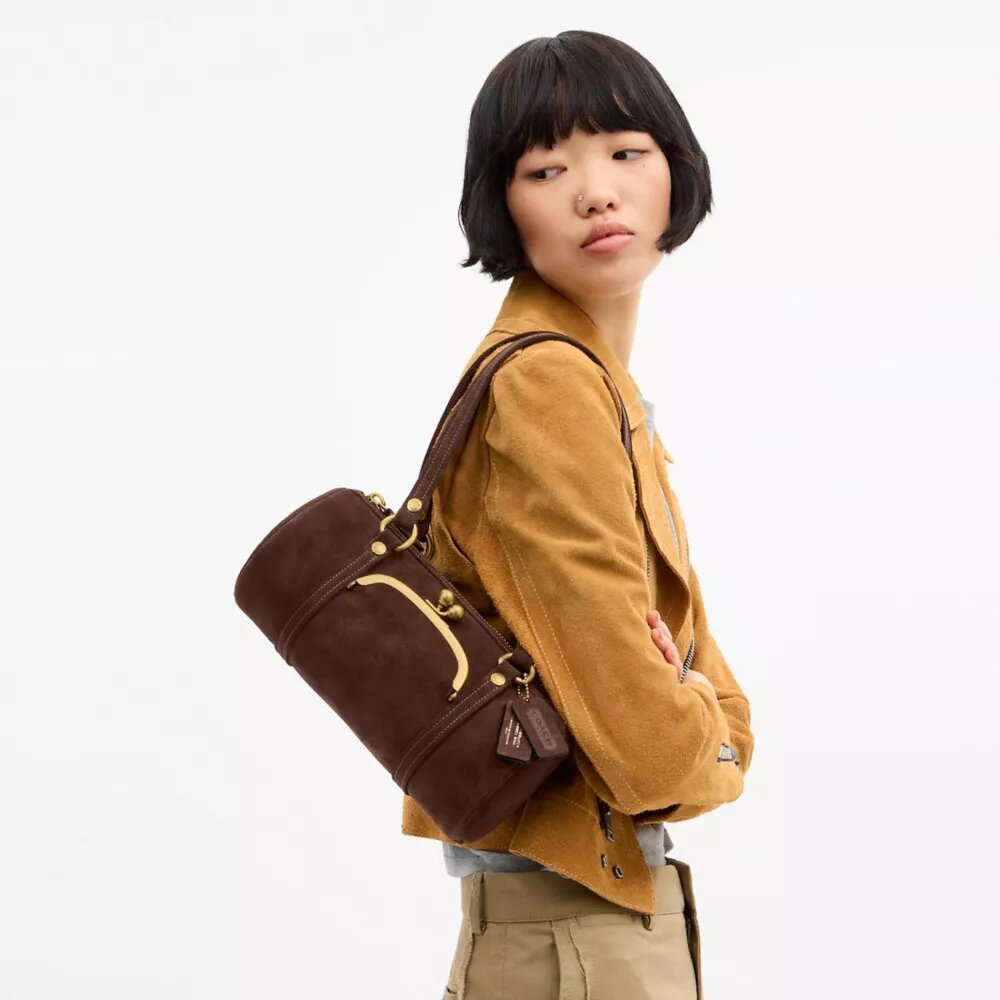 Kisslock Barrel Bag 28