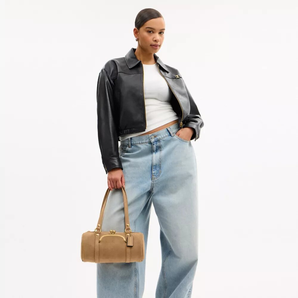 Kisslock Barrel Bag 28