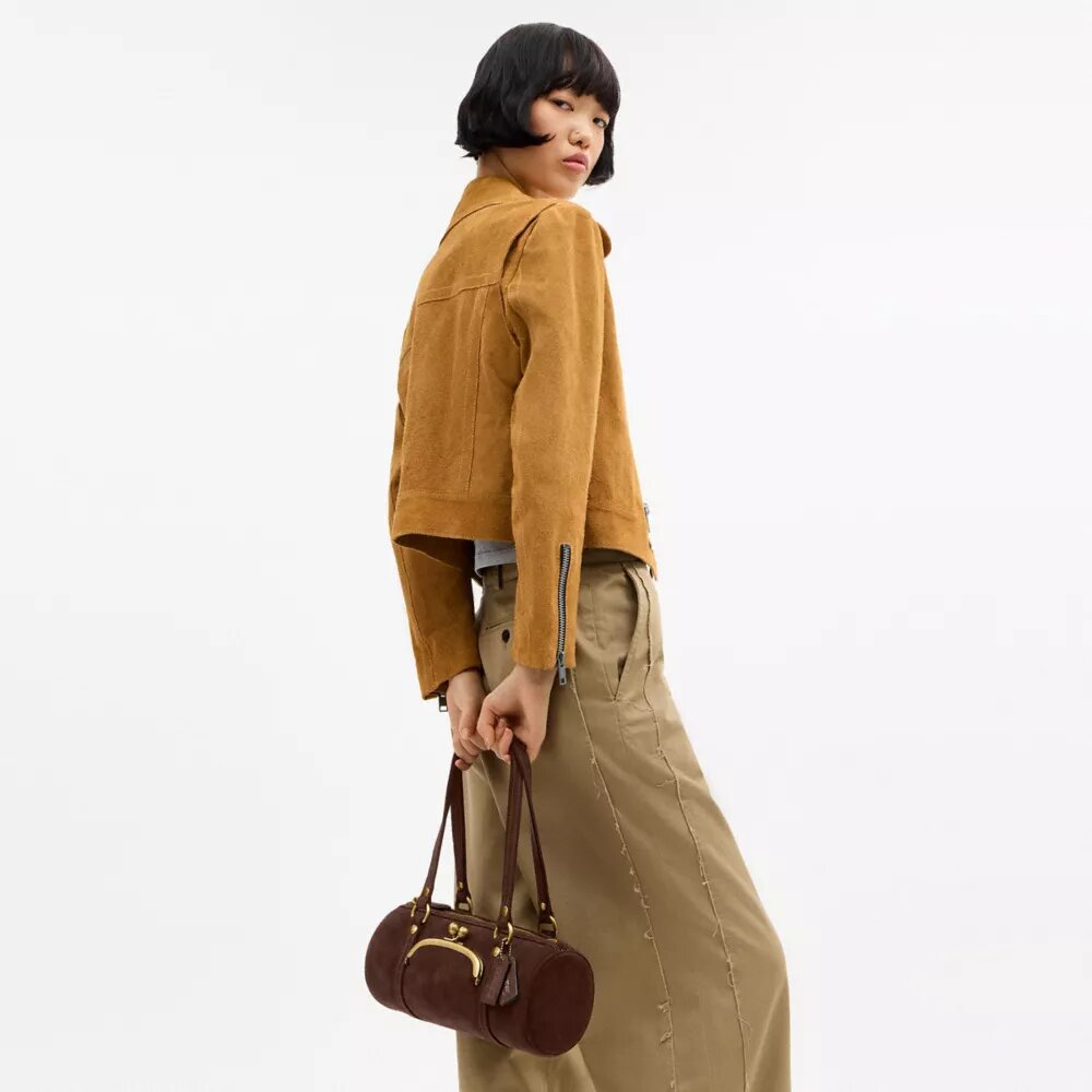 Kisslock Barrel Bag 28