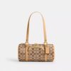 Kisslock Barrel Bag 28 in Signature Jacquard