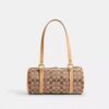 Kisslock Barrel Bag 28 in Signature Jacquard