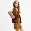 Kisslock Barrel Bag 28 in Signature Jacquard