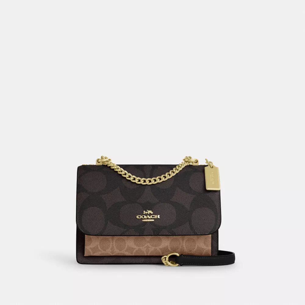Klare Crossbody Bag in Blocked Signature Canvas