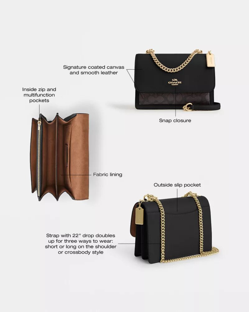 Klare Crossbody Bag in Signature Canvas