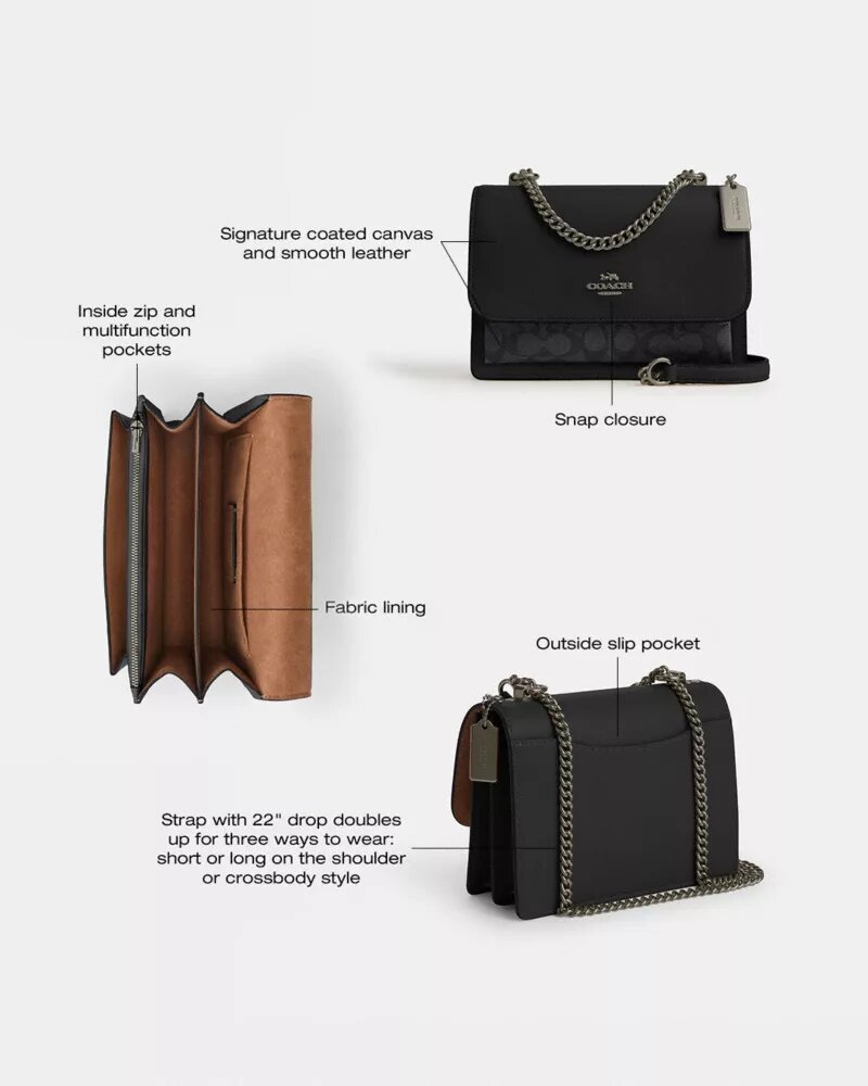 Klare Crossbody Bag in Signature Canvas