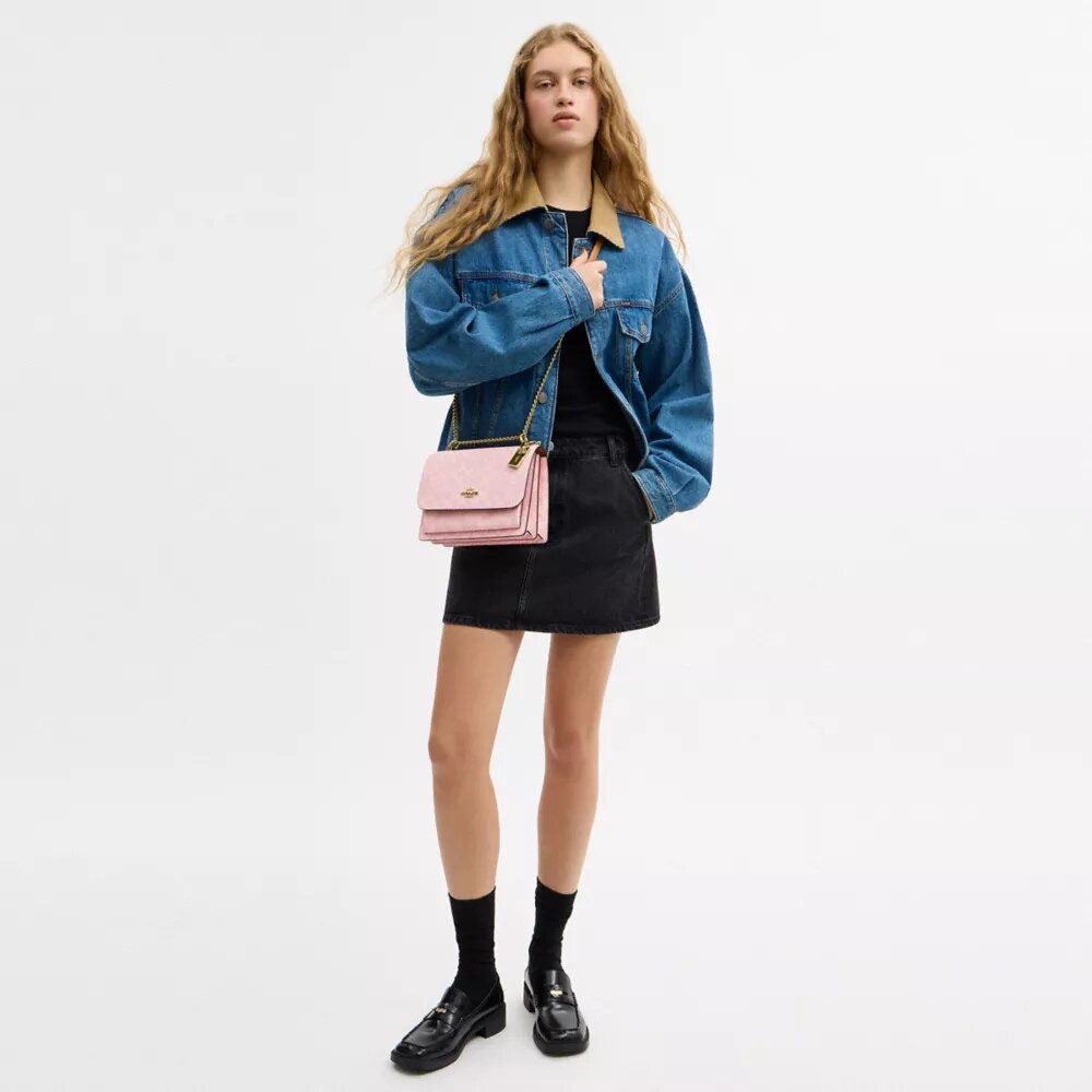Klare Crossbody Bag in Signature Canvas with Charms