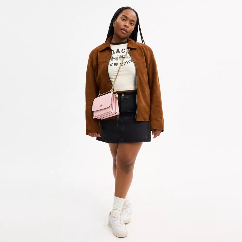 Klare Crossbody Bag in Signature Canvas with Charms