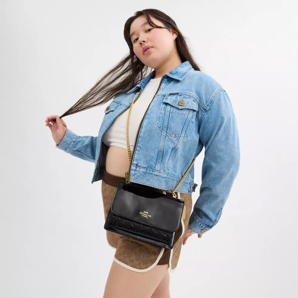 Klare Crossbody Bag in Signature Leather