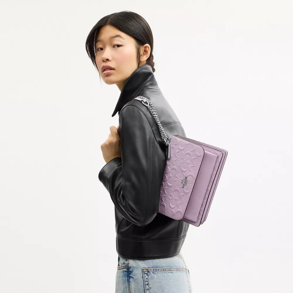 Klare Crossbody Bag in Signature Leather