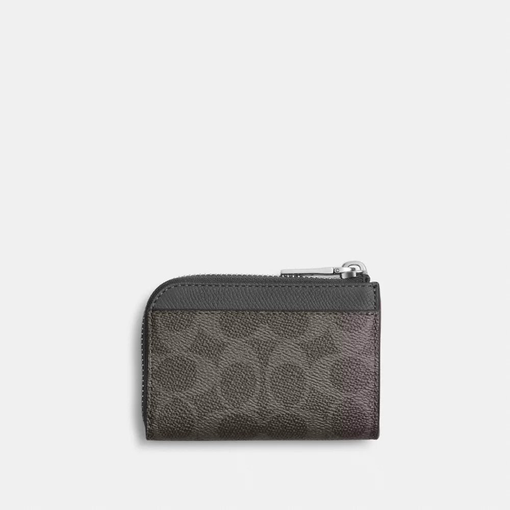 L-Zip Key Case in Signature Canvas
