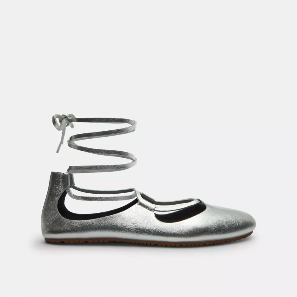 Lace-Up Soft Ballet Flat