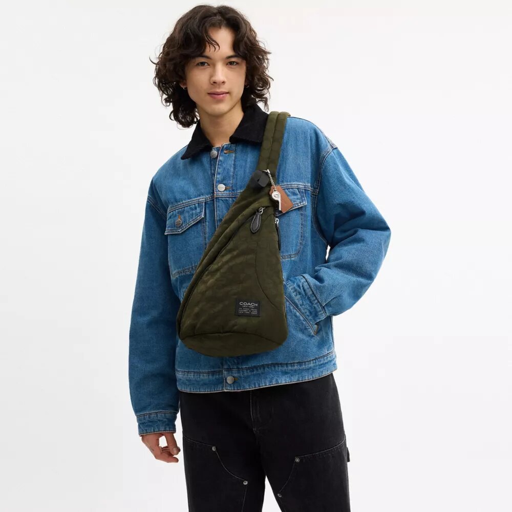 Lachlan Sling in Signature Nylon
