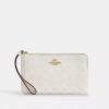 Large Corner Zip Wristlet in Signature Canvas