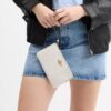 Large Corner Zip Wristlet in Signature Canvas
